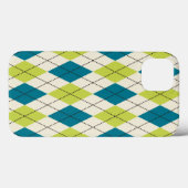 青と緑アーガイル Case-Mate iPhoneケース (裏面 (横))