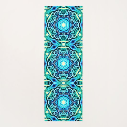 青と緑ヨガマット ヨガマット (裏面)