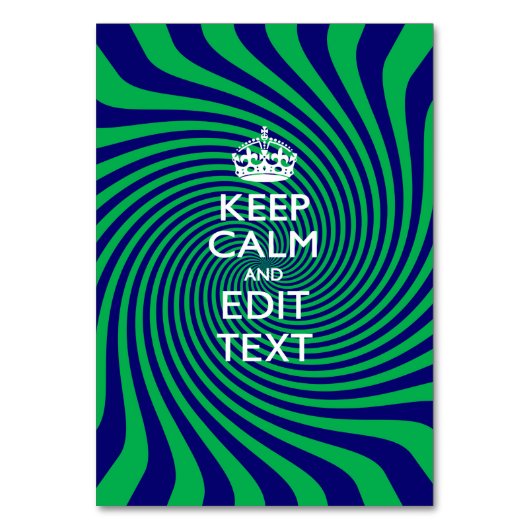 青と緑保のツイストをカスタマイズ テーブルナンバー (正面)