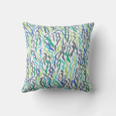 青と緑 クッション (裏面)