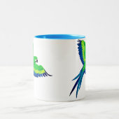 青と緑 ツートーンマグカップ (中央)