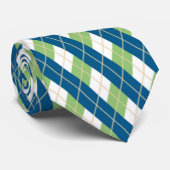 青と緑 ネクタイ (ロール)