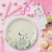 青と緑 ペーパープレート (パーティー)