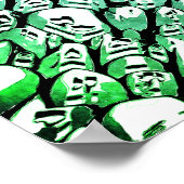 青と緑 ポスター (角)