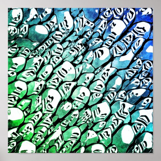 青と緑 ポスター (正面)