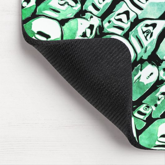 青と緑 マウスパッド (コーナー)