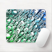 青と緑 マウスパッド (マウス)