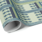 青と緑 ラッピングペーパー (ロールコーナー)