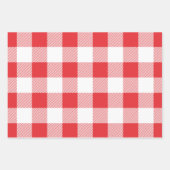 青と緑/白のバッファロー格子柄 ラッピングペーパーシート (正面2)