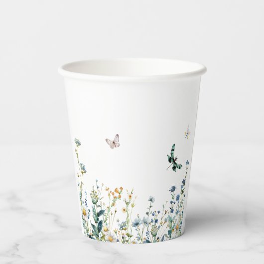 青と緑 紙コップ (裏面)