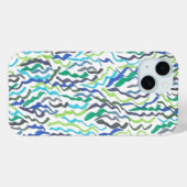 青と緑 Case-Mate iPhoneケース (裏面 (横))