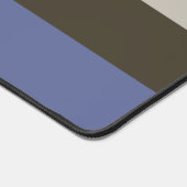 青と茶色のストライプパターン デスクマット (コーナー)