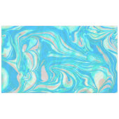 青と茶色の大理石 テーブルクロス (正面(横))