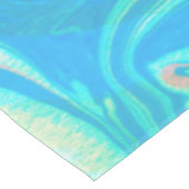 青と茶色の大理石 テーブルクロス (アングル)