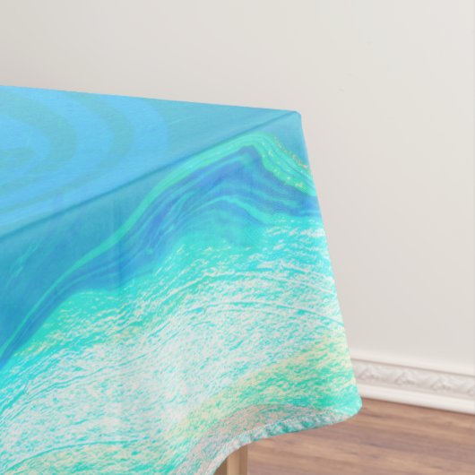 青と茶色の大理石 テーブルクロス (インサイチュ)