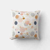 青と茶色の抽象芸術カラーDesignFleece毛布