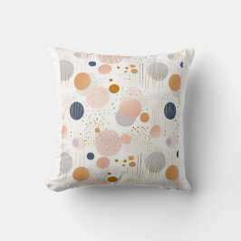 青と茶色の抽象芸術カラーDesignFleece毛布 クッション