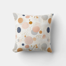 青と茶色の抽象芸術カラーDesignFleece毛布 クッション