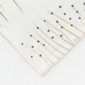 青と茶色の抽象芸術カラーDesignFleece毛布 フリースブランケット (角)