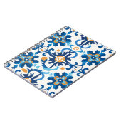 青と茶色の詳細ノートブック ノートブック (左側)