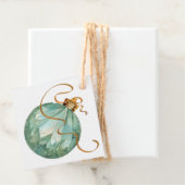 青と華美金ゴールドクリスマス装飾ギフトラベル フェイバータグ (インサイチュ)