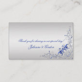 青と華美銀のフローラ旋回座席表 プレイスカード (裏面)