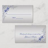 青と華美銀のフローラ旋回座席表 プレイスカード (正面/裏面)