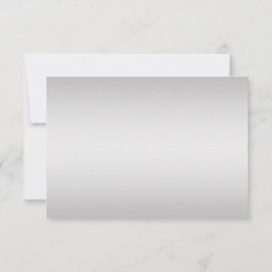 青と華美銀のフローラ渦巻き旋回RSVP 出欠カード (裏面)