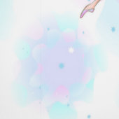 青と薄紫と白のバレリーナ 壁紙 (縫い目)
