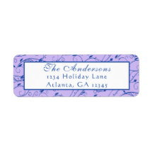 青と薄紫のフローラ結婚