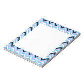 青と薄紫の山形 ノートパッド (回転)