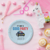 青と赤のおもしろい警官が表示紙プレート ペーパープレート (パーティー)