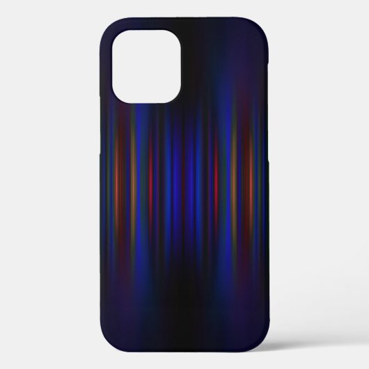 青と赤のぼやけストライプのパターンCase-Mate iPh Case-Mate iPhoneケース (裏面)