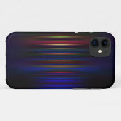 青と赤のぼやけストライプ Case-Mate iPhoneケース (裏面(横))