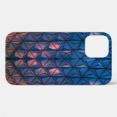 青と赤のキュービスト建物 Case-Mate iPhoneケース (裏面 (横))