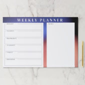 青と赤のグラデーション背景 ペーパーパッド (インサイチュ)