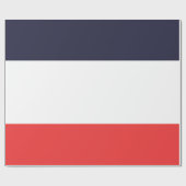 青と赤のストライプストライプのパーティー ラッピングペーパー (フラット)