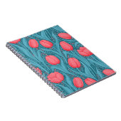 青と赤のチューリップ ノートブック (右側)