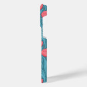 青と赤のチューリップ iPhoneケース (左側面)