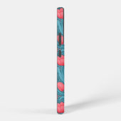 青と赤のチューリップ SAMSUNG GALAXYケース (右側面)