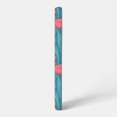 青と赤のチューリップ SAMSUNG GALAXYケース (左側面)