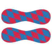 青と赤のバイエルダイヤモンド国旗のパターン ソフトボール (パネル)