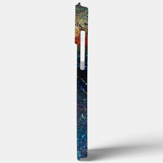 青と赤のプラスチックの下の岩またはアルミニウム箔 Case-Mate iPhoneケース (裏面 / 左)