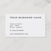 青と赤のメタリックマグノリア 名刺 (裏面)