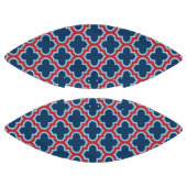 青と赤のモロッコのトレリス、ラティス、クローバー アメリカンフットボール (パネル)