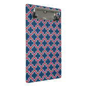 青と赤のモロッコのトレリス、ラティス、クローバー ミニクリップボード (アングル)