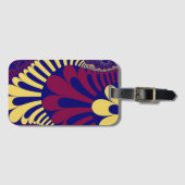 青と赤のループ ラゲッジタグ (正面横)