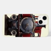青と赤の列車 Case-Mate iPhoneケース (裏面 (横))