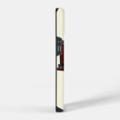 青と赤の列車 iPhoneケース (右側面)