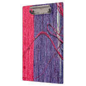 青と赤の手作りタイ・シルク クリップボード (左)